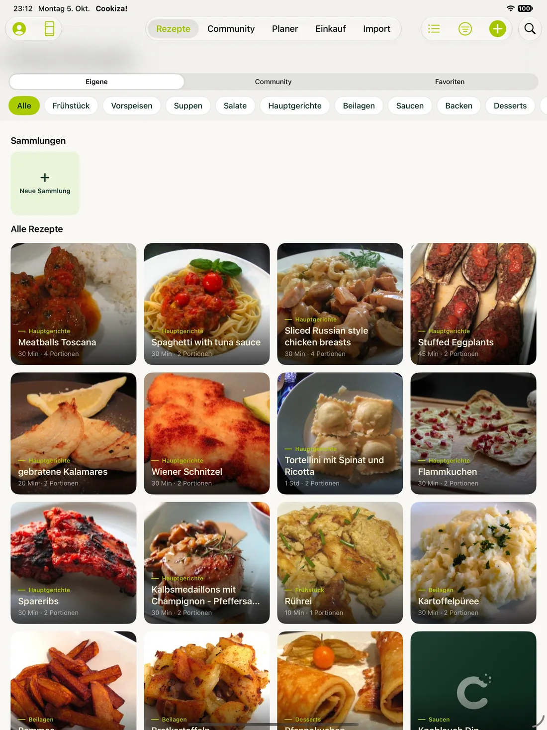 Cookiza! iPad – Rezepte auf dem iPad.